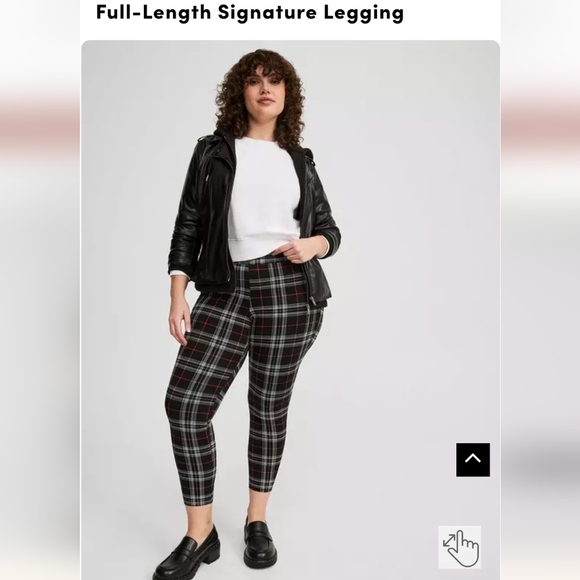 Torrid Full-Length Signature Legging midnight plaid Size M-L or 3x - Picture 4 of 7